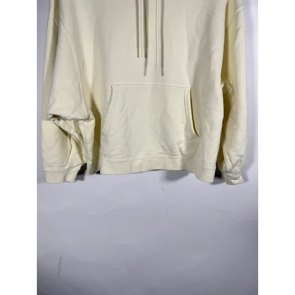 Nike Court Heritage French Terry Hoodie Cream Sail Tennis Logo Womens L